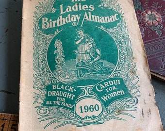 1960 The Ladies Birthday Almanac Paperback Book