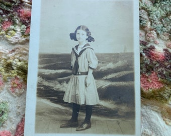 Those Waves Antique Postcard Real Photo Probably Taken On The Boardwalk