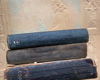 Just A Stack Of Faith Antique Tattered Bibles