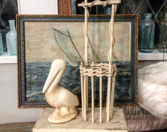 He Stole My Heart This Little Vintage Pelican And His Basket