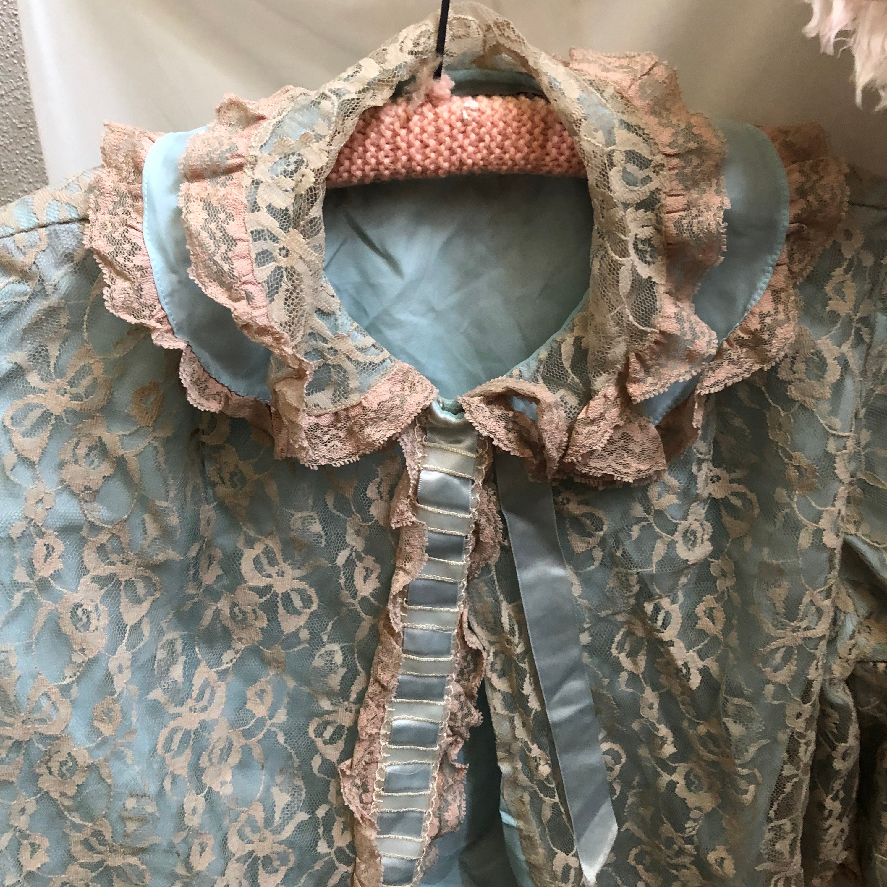 Vintage Satin Quilted Bed Jacket - Etsy