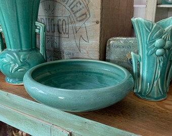 It’s Going To Look Swell With Your Turquoise Pottery Collection Vintage Bowl