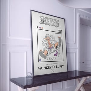 One Piece Monkey D. Luffy Gear 5 Wall Art Poster – Luffy Classic Matte Paper Print | Premium Anime Decoration for Home & Office