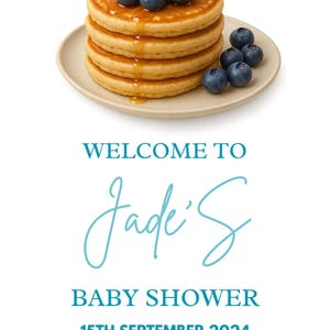 Baby Shower Welcome Sign Template | Editable Canva Printable Sign | Gender Neutral, Boy or Girl Baby Shower Decor | Instant Download