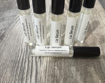 Natural Lip Serum - Lip Serum made with Organic Ingredients - Lip Gloss - Glossy Serum