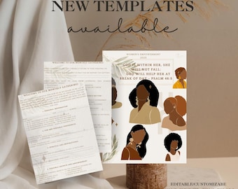 Women’s Empowerment Form for Church Small Groups | Bible Study Printable & Digital | Faith-Based Discussion Guide