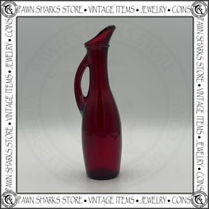 Vintage Anchor Hocking "Royal Ruby" Glass Vase/Pitcher