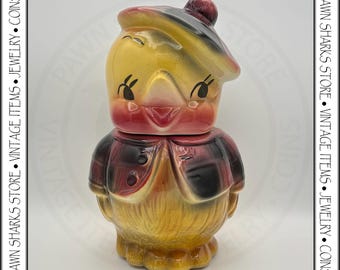 Vintage American Bisque Chick Cookie Jar