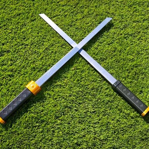 Retractable Dual Samurai Swords Set – Safe Toy Katanas for Kids & Adults, Cosplay, Party, Role Play