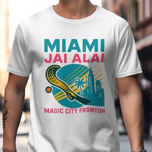 Miami Jai Alai Retro Fronton Graphic Hoodie – Coastal Florida Sportswear