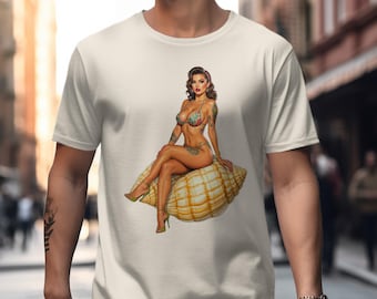 Seashell Florida Vintage Shirt Bikini Pinup