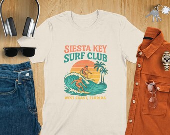 Siesta Key Surf Club Retro Florida Shirt