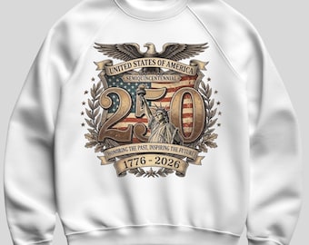 Retro USA 250th Anniversary Eagle PNG, Patriotic Sublimation Design (Digital Download)