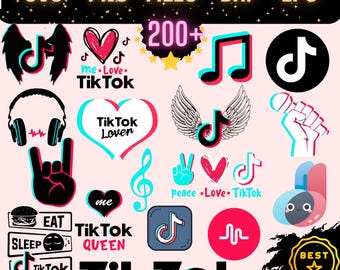 Tiktok Svg Bundle,Tik Tok Png,Tik Tok Logo Svg,Tiktok Icon Svg,Tiktok Logo,Tiktok Art,Funny Tiktok,Tiktok Queen Svg,Tictoker,Printable