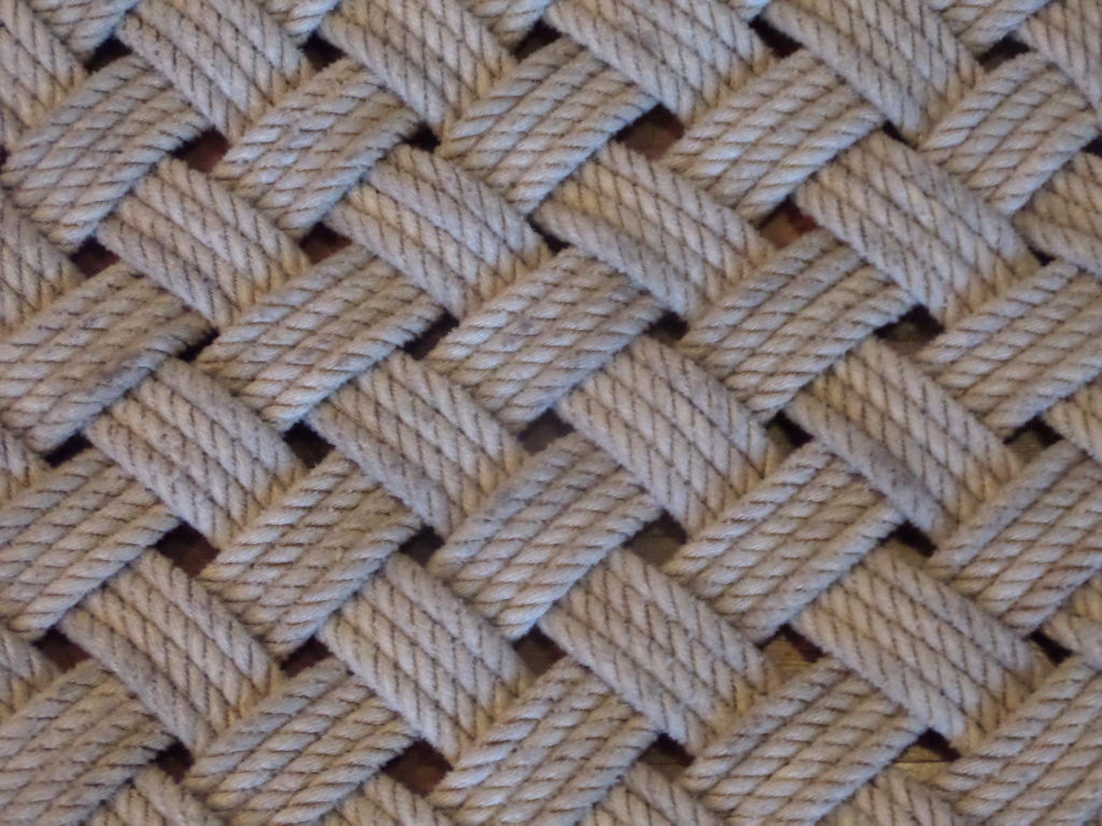 Nautical Rope Rug 20 X 20 Tightly Woven Knotted Etsy
