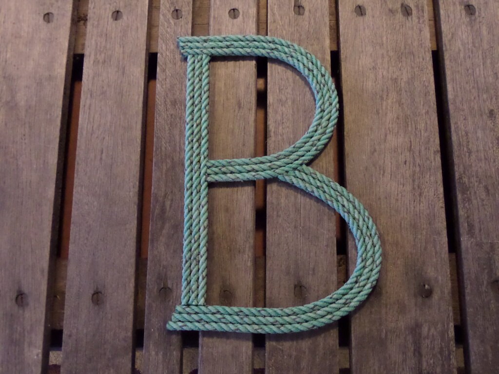 Rope Letters 12 Inch Nautical Nursery Decor Spell Your Childs - Etsy