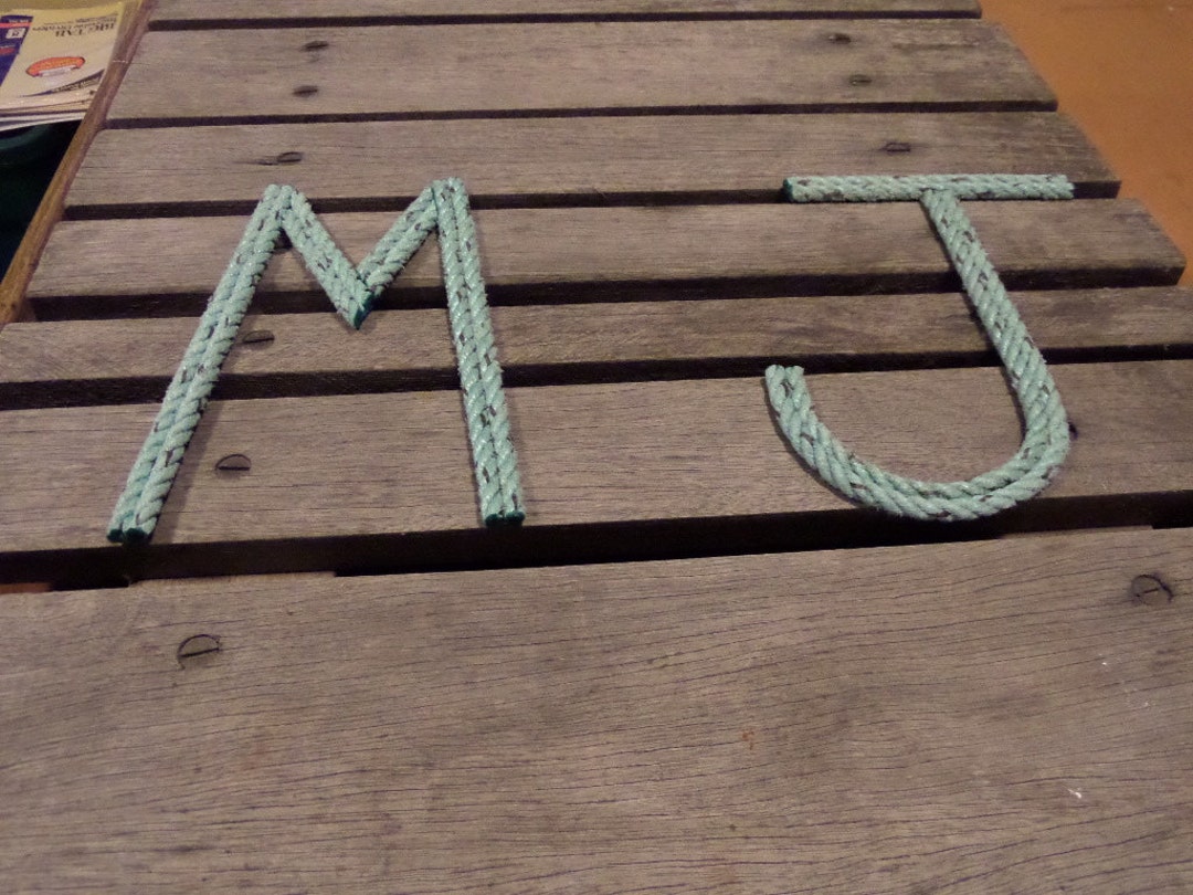 Nursery Decor Nautical Rope Letters 8 Inch Letters Personalize Etsy