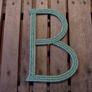 12 Inch Rope Letter or Number Personalize CUSTOMIZE Nautical - Etsy