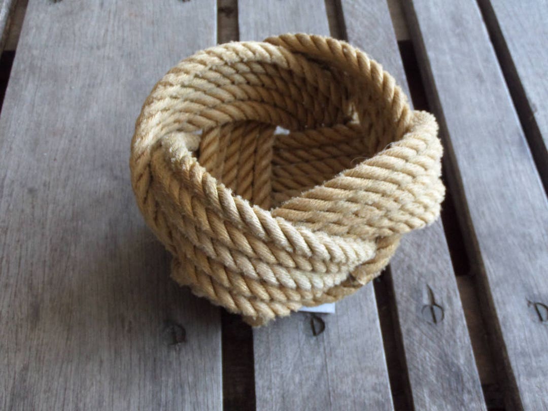 Rustic Rope Baskets Rustic Decorrope Basket 5 X 3 Nautical Decor Rope - Etsy