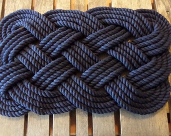 Navy Taupe 3/16" Decorative Rope Cord Captains Pride By The Yard Navy Taupe 3/16" Decorative Rope Cord Captains Pride By The Yard