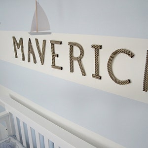 8 INCH Rope Letters Custom Recycled Rope Nautical Decor Great - Etsy