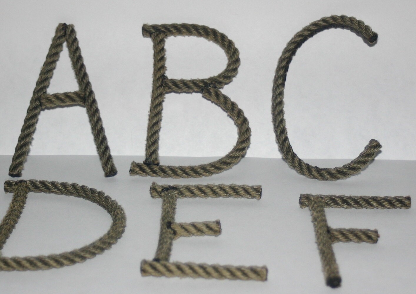 Rope Letters Custom Upcycled Rope Nautical Decor Great for Etsy