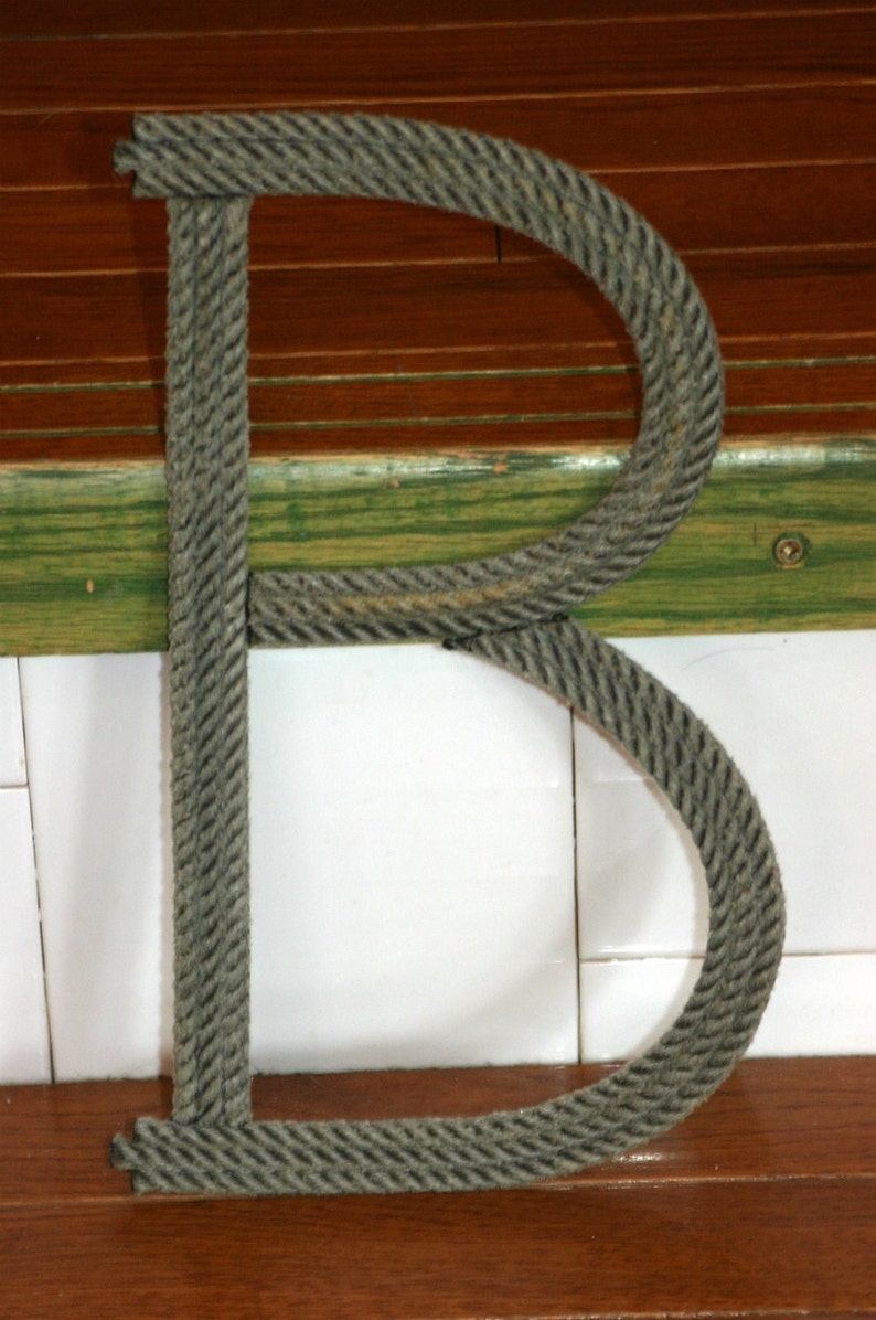 12 Inch Rope Letters or Number Nautical Rustic Beach Cowboy - Etsy