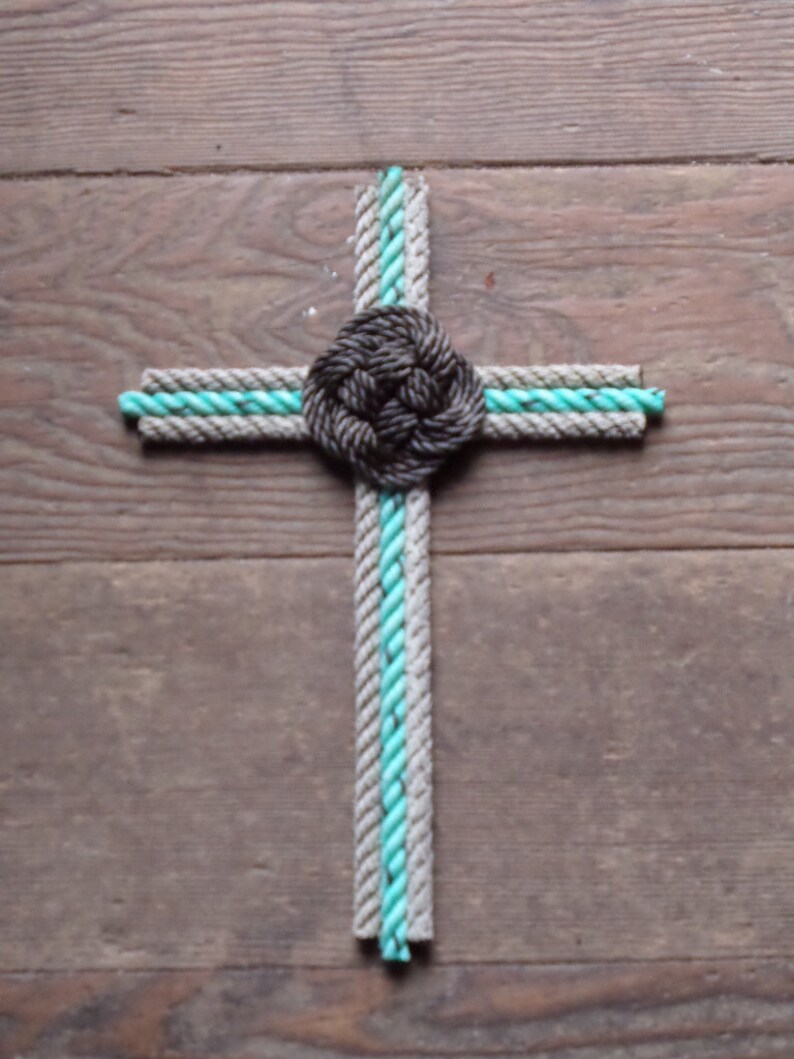 Cross Handmade With Rope Nautical Rustic Decor Cross Etsy Ireland