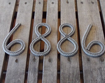 Personalize Rope Letters & Numbers 6" Inches--Customize for Nautical, Rustic,Beach,Coastal, Cowboy Themed Rooms or Events