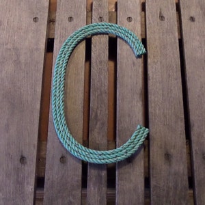 12 Inch Rope Letter or Number Personalize CUSTOMIZE Nautical - Etsy
