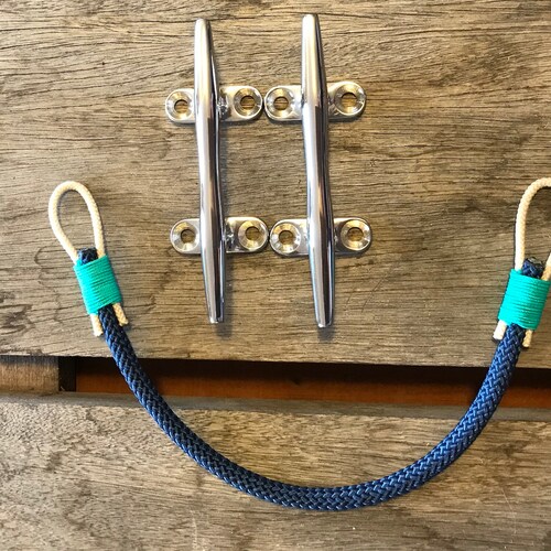 Rustic Rope Toilet Paper Holder With Cleats Nautical Decor 2 Etsy