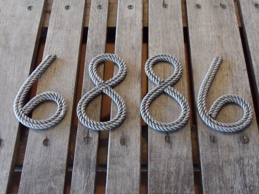 Beach Decor8 Rope Letters Numbers Personalize MADE TO - Etsy