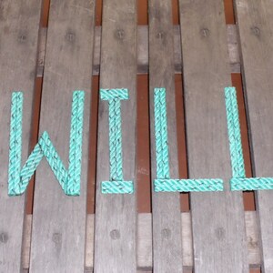 8 INCH Rope Letters Custom Recycled Rope Nautical Decor Great - Etsy