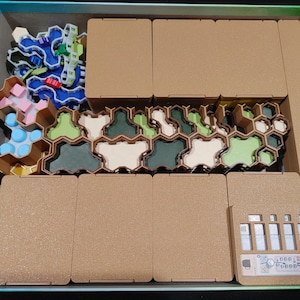 STL Files for Ark Nova Full Organizer, Enclosures, and Animal tokens