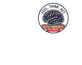 Feel Think Act Kiss-Cut Stickers