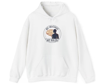 My Machine My Rules hoodie | Brain silhouette graphic sweatshirt