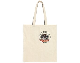 Feel Think Act Cotton Canvas Tote Bag