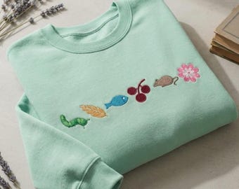 Embroidered Nectar Board Game Sweatshirt, Cottagecore