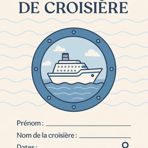 Travel diary, special cruise log for children