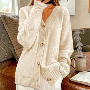 Cozy Button-Up Knit Cardigan