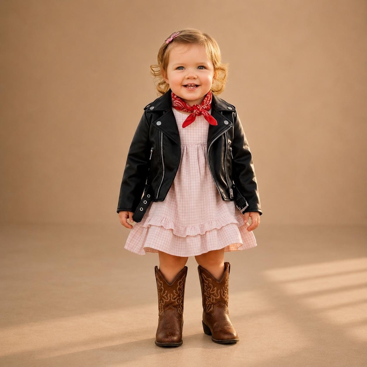 Baby Girl Black Leather Biker Jacket Cute Kids Moto Winter Outerwear