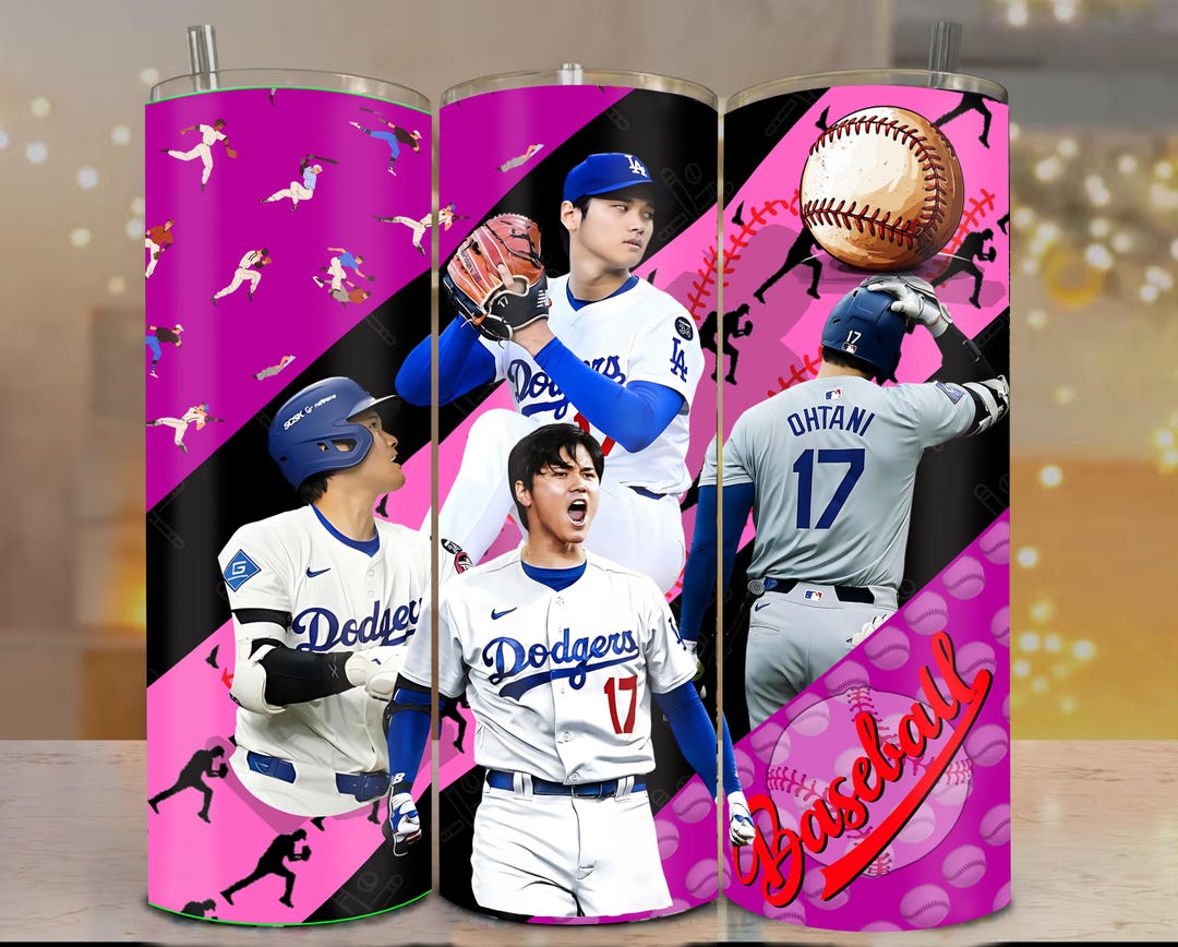 Shohei Ohtani Tumbler Wrap: Baseball PNG |20oz Sublimation Print