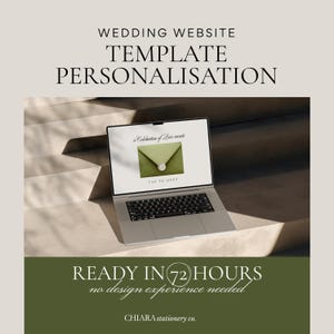 Digital Invitation Personalization Service | Custom Wedding Website Canva Template | Ready in 72 Hours | Personalised Digital Invite