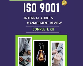 ISO 9001 Internal Audit Management Review Kit – Templates, Checklists (eBook PDF)