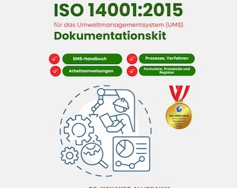 ISO 14001 Dokumentationskit – Umweltmanagementsystem (UMS) Dokumente / File scaricabili / Documenti Word e PDF/ Ebook