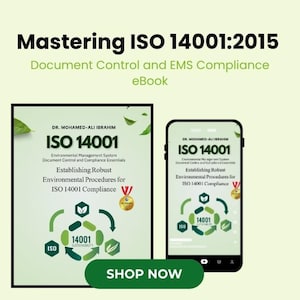 ISO 14001-efterlevnad e-bok: Dokumentkontroll och EMS-procedurer (PDF och Word)