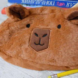 Capybara Pouch – Cute Makeup Bag | Cosmetic Travel Case | Kawaii Pencil Case | Gift for Capybara Lovers