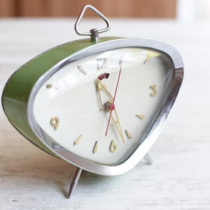 Vintage  Desk Clock | Chinese Table Clock| Mid-Century Home Decor