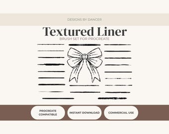 Pinceles de delineado texturizado para Procreate, 23 pinceles para bocetos y entintado, conjunto de pinceles monolineales rugosos, pinceles para arte lineal, conjunto de pinceles para iPad y Procreate