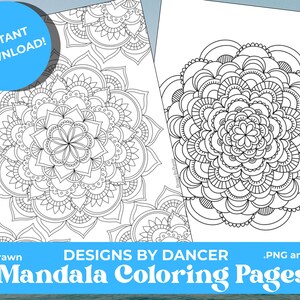 Mandala Coloring Pages: 10 Printable Designs for Relaxation (PDF & PNG Download)